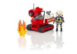 *** PLAYMOBIL - POMPIER AVEC ROBOT D'INTERVENTION #9467